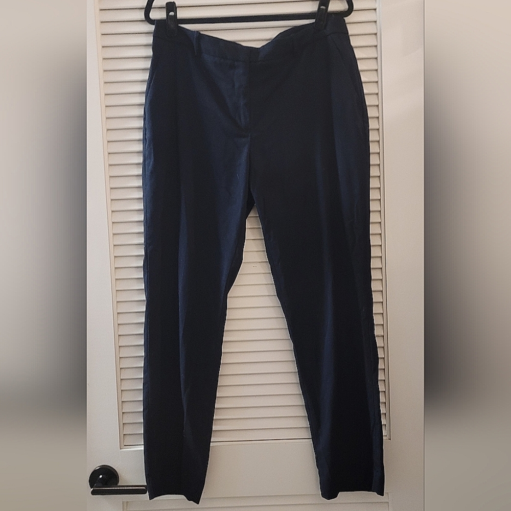 H&M - Navy Blue Business Casual Office Pants With Pockets